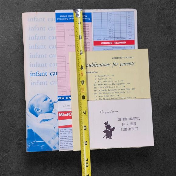 1963 Infant Care Pamphlet + Ephemera Lot Children’s Bureau John J Rhodes Rambler - Picture 12 of 12